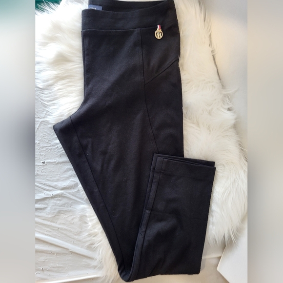 Tommy Hilfiger Black Pull Up Pants, Size Large (32) - Picture 1 of 6
